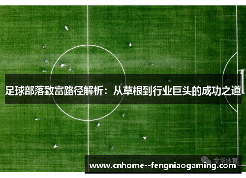 足球部落致富路径解析：从草根到行业巨头的成功之道